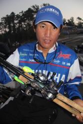 Yamaha pro Takahiro Omori intends to do a lot of cranking today.