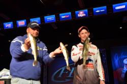 Mercury pro Ed Stachowski of Canton, Mich., brought an 8-pound, 2-ounce limit to the stage today boosting him to third place. 