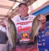 Larry Jones of Acworth, Ga., holds down the fourth place spot on day one with a limit for 10 pounds, 13 ounces