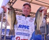 Koby Kreiger of Okeechobee, Fla., nabbed second place after day one with a limit weighing 12 pounds, 5 ounces.