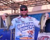 Local pro Jim Dillard of West Monroe, La., settled into the fifth spot on day one with a five-bass limit weighing 10 pounds, 11 ounces. 