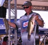 Robbie Dodson of Harrison, Ark., rounds out the top five with a two-day total of 17 pounds, 8 ounces. 