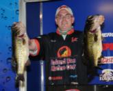 Chris Brill of Lehigh Acres, Fla., took the second spot after day one with a five bass limit weighing 24 pounds, 1 ounce.