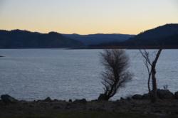 A panoramic view of Lake Oroville.
