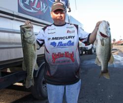 A Strike King Redeye Shad lipless crankbait let  Phil Addison to a fourth-place bag.