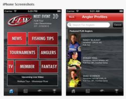 The FLW Tournament Bass Fishing app is now available for both Apple and Android-related devices.