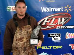 Co-angler Tripp Toney of Rutherfordton, N.C., won the North Carolina Division event on Lake Norman with a total weight of 12 pounds, 2 ounces. For his victory, Toney earned a check worth over $2,000. 