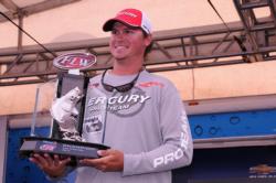 Drew Benton was an FLW Tour rookie for only four days before he became an FLW Tour winner.