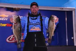 Darren Jeter of Marshall, N.C., sacked 20 pounds, 11 ounces today to take the lead in the Co-angler Division with a two-day total of 32 pounds, 13 ounces. 