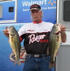 Jim Young of House Springs, Mo., now sits in fourth with a two-day total weight of 34 pounds, 4 ounces. 