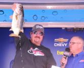 Co-angler Joe Ventrello of Orlando, Fla., finished second with a three-day total of 39 pounds, 12 ounces.