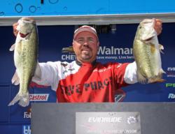 When his brush pile bite fizzled,  Spencer McAlester moved out deep with a crankbait.