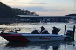 Auburn University heads out on the final day of national championship competition on Beaver Lake.