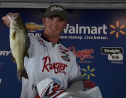 Fourth-place finisher Jeff Sprague only caught one fish on the final day but it weighed nearly 4 pounds. 