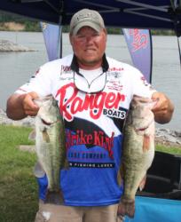 Michael Wooley ended day one in fifth with a limit totaling 19 pounds, 9 ounces.