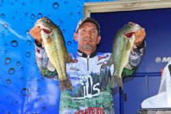 Texas-rigged stick baits were the primary tool for fourth-place Robert Grike.