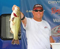 Co-angler David Williams caught the day
