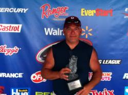 Co-angler Sal Messina of Waterbury, Conn., won the July 13 Walmart BFL Northeast Division event on Oneida Lake with a total catch of 14 pounds, 11 ounces. Messina netted over $2,000 for his efforts.