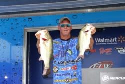 Working soft plastics slowly through the grass put Derick Olson in fifth place on the pro side.
