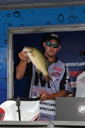 Second-place co-angler Bryan New moved up from fifth place in the final round.