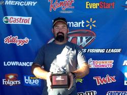 Co-angler Pete Clark of Malvern, Ark., won the Sept. 21-22 Arkie Division Super Tournament on Lake Hamilton with eight fish weighing 14 pounds, 7 ounces. Clark earned nearly $2,000 for his victory.