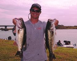 Jared McMillan of Belle Glade, Fla., is in third place with a two-day total of 33-10.