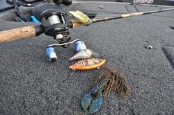McCall utilized a variety of Rat-L-Traps along with a Santone football jig and a 6th Sense squarebill to win the event.