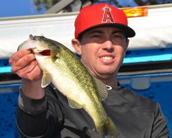 Pro Kevin Hugo of Chino, Calif., grabbed sixth place overall on Lake Havasu with a total, three-day catch of 38 pounds, 9 ounces. 