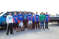 Bartow High School had a strong showing at the High School Fishing Open on the Caloosahatchee River Feb. 9 in Moore Haven, Fla., with four teams entered in the competition. Here, they pose with Walmart FLW Tour veteran Scott Martin.