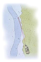 The backup plan: Position boat above grass, cast out off the edge and maintain bottom contact.