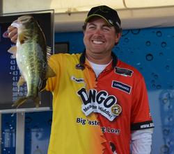 John Cox finished fifth on Lake Hartwell targeting largemouths in shallow water with a lipless crankbait. 