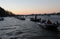 With 170 boats in the field, the checkout line was long this morning.