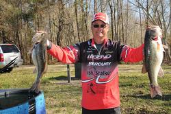 Brett Mitchell of Timmonsville, S.C., rounds out the top five with a five-bass limit for 24 pounds, 2 ounces.