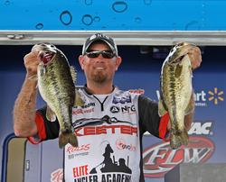 A late-day catch helped  Clark Reehm hold on to his third-place spot.