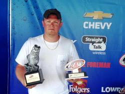 Co-angler Jaris McGee Honea Path, S.C., won the April 5 Savannah River Division event on Lake Russell with a limit weighing 12 pounds, 8 ounces. For his efforts, McGee took home over $2,000 in winnings.