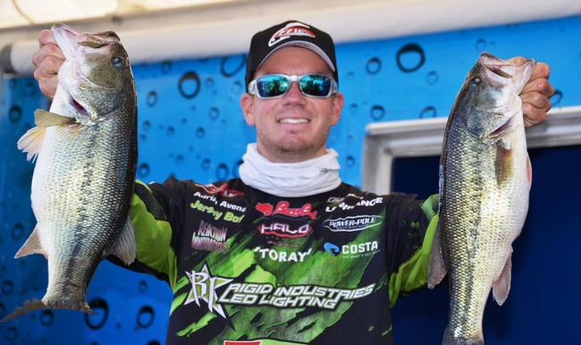 Adrian Avena tied for fifth with his 14-pound, 10-ounce limit on day one.