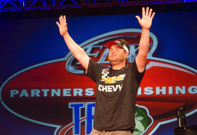 James Biggs is in disbelief as he is crowned The Bass Federation National Champion.  