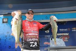 Robert Behrle of Hoover, Ala., is in fifth place with a two-day total of 47 pounds, 9 ounces.