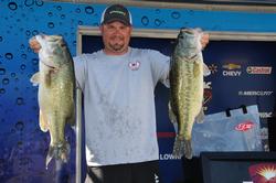 David Hendrick of Cherryville, Ala., in third place with a two-day total of 48-3