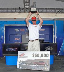 Co-angler winner Justin Sward was the only one in his division to break 20 pounds twice.