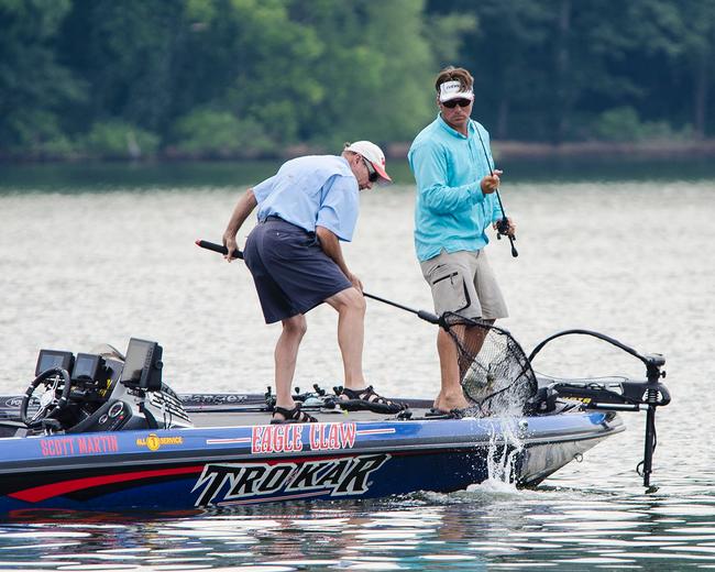 Scott Martin is working on a limit of ledge fish in excess of 19 pounds. 