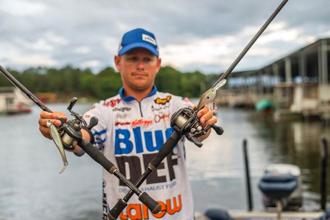 Andrew Upshaw made the top 10 with a swimbait and a crankbait.