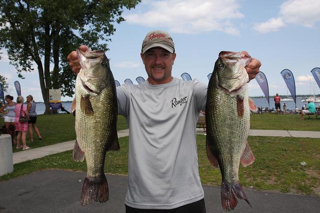 Glenn Babineau of Mechanicville, N.Y., brought in 19 pounds, 1 ounce to move into fifth place on day two.