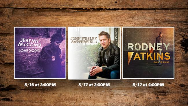 The Forrest Wood Cup will be a rockin' good time with three great country artist set to play on Saturday and Sunday. 