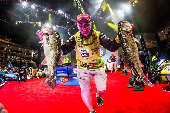 Scott Canterbury went to work on day three and hauled the day's best limit - 16 pounds - to the scale and locked him in fourth place.