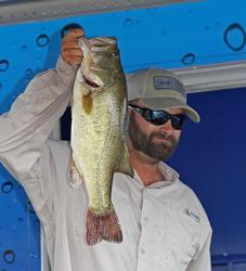  Michael Crocker took Big Bass honors in the co-angler division with his 5-5.
