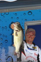 Fourth-place pro William Shelton caught a toad on day three.