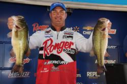 Nick Prvonozac of Warren, Ohio, moved up to second place with a two-day total of 32 pounds, 2 ounces. 