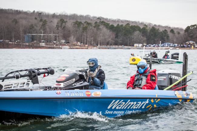 Walmart team pro Wesley Strader knows all too well that anglers can indeed be productive catching fish on a topwater in winter.