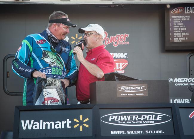 Another Rayovac FLW Series rookie, Tim Frederick made the top-10 cut in his first tournament.